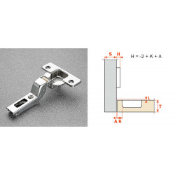 Charniere Salice 94 ° Ea 48 Porte Rentrante - Ref. C2A6P99